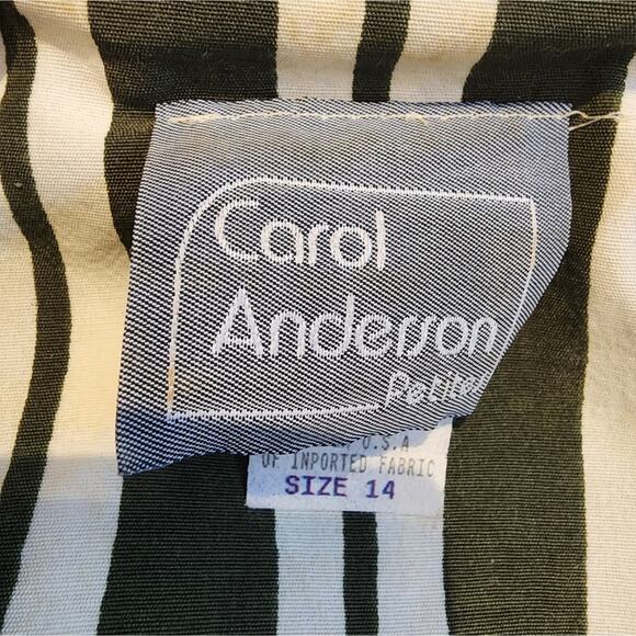 Vintage 90s Striped Green Shorts Romper Front Tie Playsuit Rayon Size 14 - Picture 3 of 11